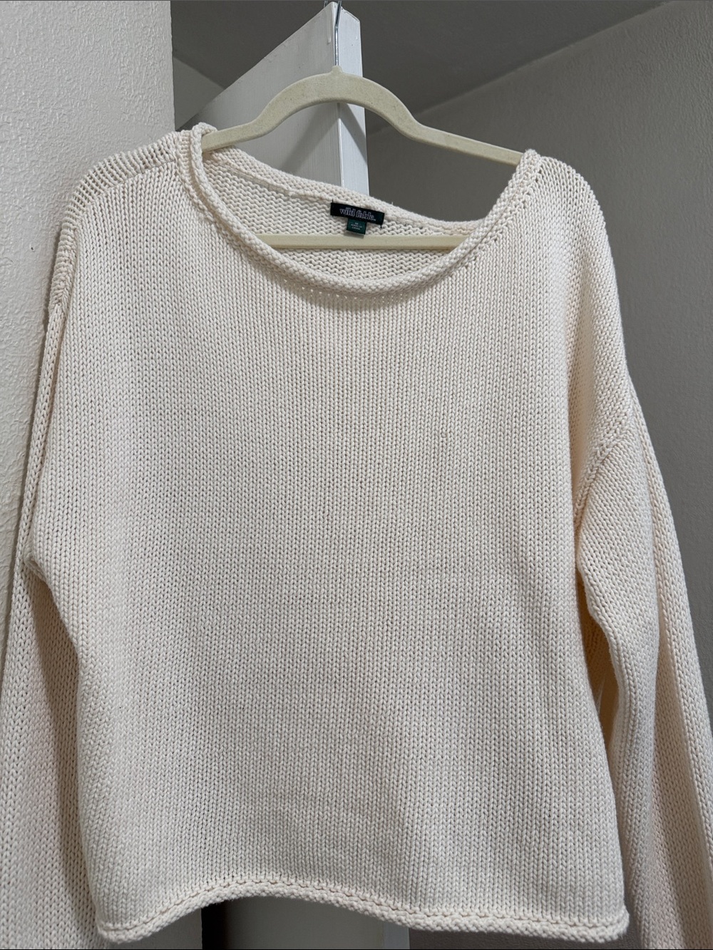 wild fable Cream Crewneck Knit Sweater